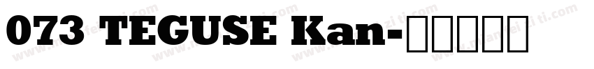 073 TEGUSE Kan字体转换